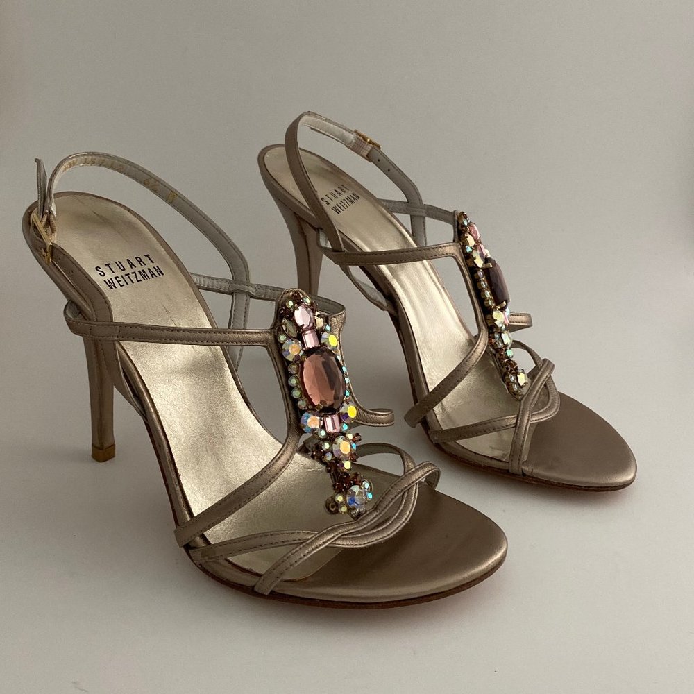 Stuart Weitzman Silver Heels